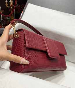 Bolsos de Mano de Cuero Vacuno con Diseño de Lagarto, Forro de Cuero Genuino Duradero, Decoración de Perlas, Bolsos de Hombro Pequeños de Lujo para Mujer - Product Image 4