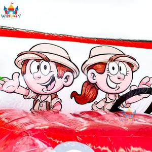 Château gonflable commercial multi-jeux sur le thème de la jungle animale en PVC, 5,5m x 5m x 4,4m, WINWAYTOYS, à vendre - Product Image 6