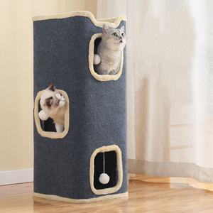 Экофридная складная кровать для кошек и пещер моющаяся зимняя теплая Милая кошачья кондоминиальная хижина современная мебель для мульти - Product Image 1