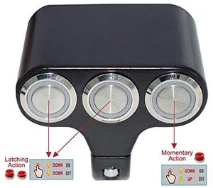 Interrupteur <span class=keywords><strong>de</strong></span> <span class=keywords><strong>guidon</strong></span> pour moto, bouton <span class=keywords><strong>de</strong></span> démarrage puissant avec indicateur universel, phare antibrouillard, pour Honda et <span class=keywords><strong>Yamaha</strong></span> - Product Image 4