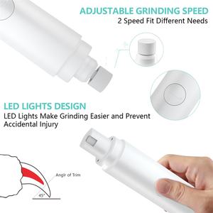 पैपिफ़ेड रिचार्जेबल इलेक्ट्रिक डॉग कैट नेल ग्राइंडर छोटी स्वचालित पोर्टेबल पालतू नेल ड्रिल मशीन पशु क्लिपर की सफाई - Product Image 2