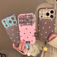 Pendentif étoile rétro en cuir adapté aux étuis de téléphone 16 17promax Iphone15 Tout compris 13 Résistance aux chutes 11