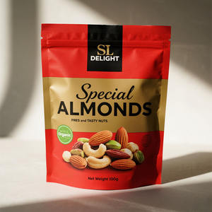 บรรจุภัณฑ์อาหารแบบซองตั้งได้ ขนาดต่างๆ สำหรับถั่ว <span class=keywords><strong>มะพร้าว</strong></span>อบแห้ง ถั่วลิสง ขนมขบเคี้ยว  แบบมีซิปล็อค - Product Image 2