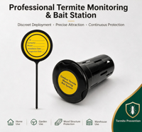 Piège à appâts anti-termites souterrain extérieur en plastique OEM