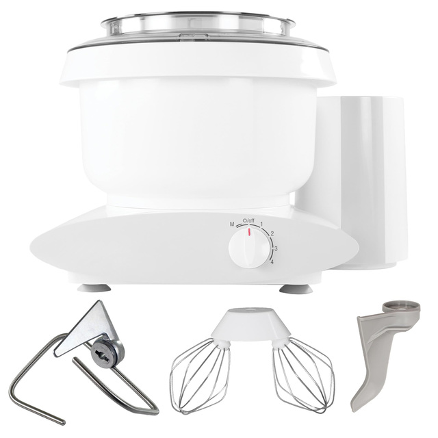 Stand Mixer 500 Watt for Commercial,6.5 Quarts with Wire Whips, Dough Hook,easy Cleaning,Bowl Is Dishwasher Safe