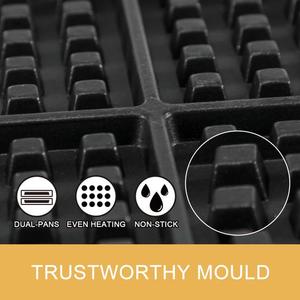 Máy Làm Bánh Waffle Hai Đầu Không Dính Kiểm Soát Thời Gian Và Nhiệt Độ - Product Image 4