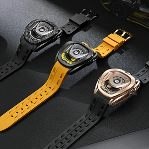 Pour TSAR BOMBA <span class=keywords><strong>chevalerie</strong></span> 8213 montre mécanique automatique pour hommes étanche 100M montre-bracelet interchangeable avec élastique - Product Image 6