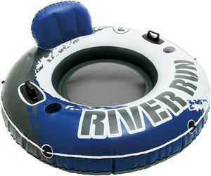 Flotador inflable de PVC resistente para río lento, anillo de natación individual para uso en el hogar o en el mar, tubo inflable para parque acuático. - Product Image 1