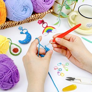 Dropshipping Shopify 113 Piece <b>Crochet</b> Knitting <b>Kit</b> Complete Tool Set With Storage Case For <b>Beginners</b> Adults - Product Image 5