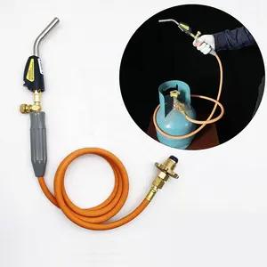 China Goods Wholesale Hose Liquefied LPG Gas Gun Torch Skyasia All Copper High Temperature Oxygen-free Welding Torch