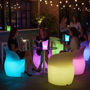 Divano in plastica decorativa <span class=keywords><strong>a</strong></span> LED per soggiorno appartamento scuola e ospedale uso di mobili comodi per massaggi e relax - Product Image 1