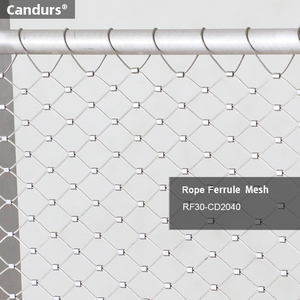 Rf-khung prefabricate hình ống Bảng điều chỉnh ferrule loại linh hoạt dây thép không gỉ Dây lưới cho lan can lan can cầu thang infill - Product Image 3