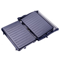 Grille-sandwich électrique professionnelle RSC, sans fumée, antiadhésive, avec contrôle numérique de la température, pour 2-3 personnes
