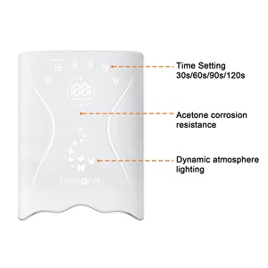 2025 New Bướm Loạt <span class=keywords><strong>4</strong></span> Màu UV Móng Tay Đèn 115W 45 Hạt Có Thể Sạc Lại Móng Tay Máy Sấy Cho Chữa Móng Tay Gel Đánh Bóng - Product Image 2