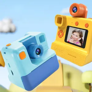 Kamera mainan anak lucu, kamera digital 32g ips dapat diisi ulang instan bercetak liburan dslr anak-anak