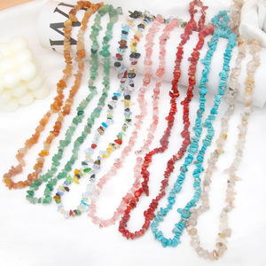 Perles en pierre de forme irrégulière, pierres en vrac pour la fabrication de bracelets, matériau cristallin, accessoires de bijoux DIY, origine Yiwu - Product Image 1