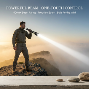 Lampe torche LED WOSEN Powerful 7070, laser blanc, portée 1000 m, 10000 mAh rechargeable, affichage numérique, lampe de recherche tactique - Product Image 2