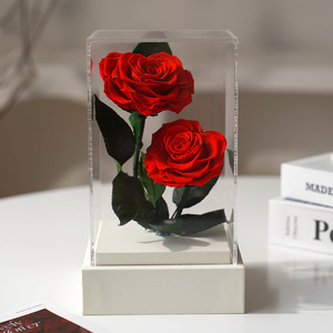Caja de regalo de acrílico hecha a mano Prince Rose Eternal Flower para Navidad Acción de Gracias Año Nuevo chino-para el cumpleaños de la novia - Product Image 6