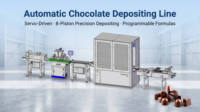 Nouvelle ligne de production de mini-barres chocolatées avec garantie d'un an, alimentation par prise électrique
