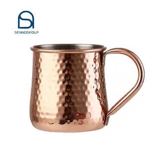Hot Sale High quality Moscow Mule Mug Stainless Steel Beer Mug Vintage Copper Mug For Bar Party Friends