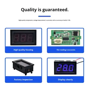 BEICHEN Hersteller Großhandel 0,36 Zoll 0,56 Zoll DC Spannungs messer Digital anzeige Rot Blau Rückwärts anschluss PCB PCBA - Product Image 3