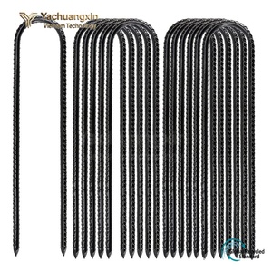 Piquets de tente en métal en forme de U, en acier galvanisé, pour le camping en plein air, utilisables en toutes saisons - Product Image 5