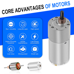 Moteur CC à engrenages brossés RB RS545 pour drone de course, moteur CC avec réducteur double engrenage de 37 mm, 2 fils, 12 <span class=keywords><strong>V</strong></span> - Product Image 2