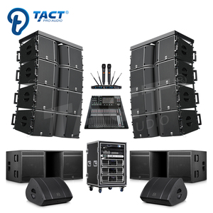 Dual 12" Passive Line Array Speaker System Pro Audio Passive Outdoor Stage for Performance Stage Projects
