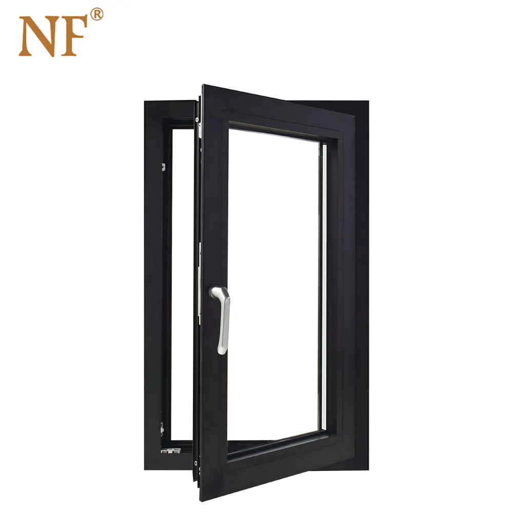 Steel Window Frame Aluminium Bronze Color Window Swing Stainless Steel Horizontal Modern Villa Insect Control Roller Blind NF