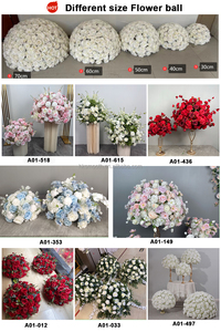 SMOOTH Latest 80cm <b>Artificial</b> <b>Flower</b> Ball White Pink Hydrangea Classic Handmade Floral Wedding Centerpiece - Product Image 6