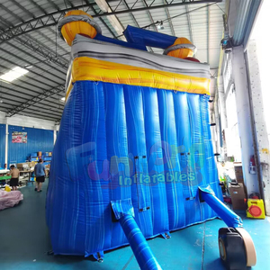 Tobogán acuático inflable infantil con piscina, temática Orbit, para fiestas al aire libre. - Product Image 4