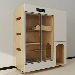 Vendita calda su ordinazione piccolo animale domestico casa interna del gatto Villa case del gatto Cabinet case gabbie - Product Image 1