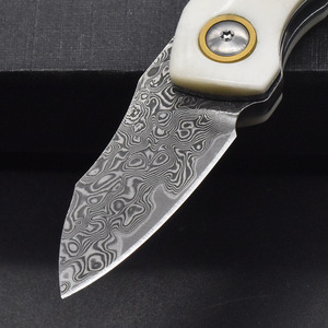 <span class=keywords><strong>Set</strong></span> di Coltelli Tascabili Pieghevoli di Alta Qualità con Lama in Acciaio Damasco VG10, Coltello da Sopravvivenza EDC per Campeggio e Caccia - Product Image 4