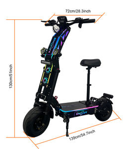 Scooter Eléctrico con Entrega Rápida en EE. UU. (5-7 Días), G14 72V 10000W, Motor Dual, Neumático Ancho de 13 Pulgadas, Batería de 35ah, Plegado Fácil, Tarjeta NFC - Product Image 4