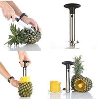 Multifunctionele duurzame fruit- en groentesnijder, -boor en -verwijderaar van roestvrij staal, ananassnijder, -verwijderaar en -decorator