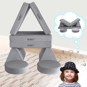 โซฟาเด็กแบบโมดูลาร์ปรับเปลี่ยนได้ ชุดโซฟาเล่นสำหรับเด็กเล็ก - Product Image 4