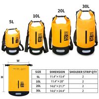 Sac à dos étanche en PVC de qualité supérieure pour kayak, rafting, bateau, natation, camping, randonnée, plage, toutes saisons