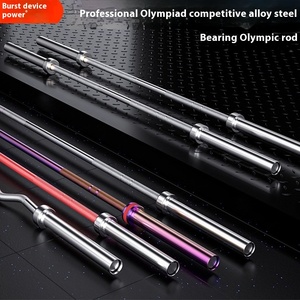 Barre droite incurvée professionnelle pour athlètes olympiques, capacité <span class=keywords><strong>de</strong></span> charge <span class=keywords><strong>de</strong></span> 20 kg, 1,8 m, 2,0 m, 2,2 m, poids libres <span class=keywords><strong>de</strong></span> <span class=keywords><strong>salle</strong></span> <span class=keywords><strong>de</strong></span> <span class=keywords><strong>sport</strong></span>, exercices <span class=keywords><strong>de</strong></span> squat, barre <span class=keywords><strong>de</strong></span> poussée - Product Image 2