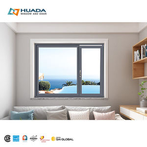 עיצוב מודרני לשבור תרמי חלונות אלומיניום נמוך-e זכוכית כפול זיגוג כפול זגוג כפול לחלונות וילה - Product Image 1