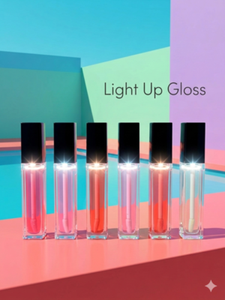 <b>lip</b> gloss tubes with led light and mirror - Product Image 2