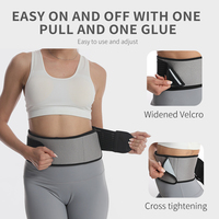 Ceinture de soutien lombaire et de la hanche réglable unisexe Ceinture sacro-iliaque anti-dérapante Sciatique Pelvienne Compression Si Ceinture articulaire