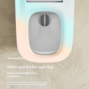 <span class=keywords><strong>Toilette</strong></span> intelligente en céramique <span class=keywords><strong>de</strong></span> qualité supérieure, 58 pouces, pour petits appartements, télécommandée, chauffage instantané, entièrement automatique, avec fonction <span class=keywords><strong>de</strong></span> lavage <span class=keywords><strong>du</strong></span> couvercle rabattable - Product Image 4