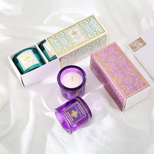 Bougie parfumée de luxe de qualité supérieure en gros, bougie en cire de soja personnalisée de haute qualité, bougie parfumée de luxe personnalisable avec boîte - Product Image 4