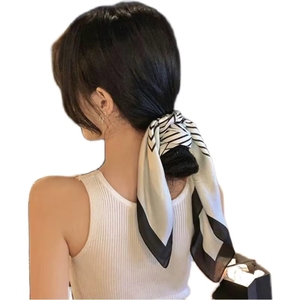 Elegante Foulard Piccolo Stile Coreano, Versatile e alla Moda, Decorativo Estivo, Quadrato, Sottile, per Capelli - Product Image 5