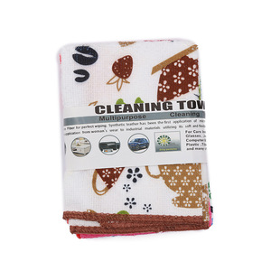 Paño de cocina de microfibra de doble cara absorbente con diseño impreso para limpiar ollas y sartenes - Product Image 5