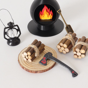 Cheminée simple pour maison de poupée, poêle de camping, meubles miniatures, décorations de salon, accessoires - Product Image 1