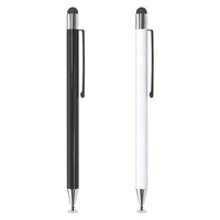 Stylet capacitif en métal pour écran tactile de smartphones et tablettes, compatibilité universelle, design portable avec clip, compatible avec iPad