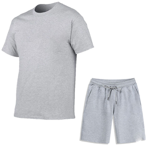 กางเกงขาสั้นผู้ชายฤดูร้อนชุดเสื้อยืดสบายสำหรับผู้ชาย - Product Image 1