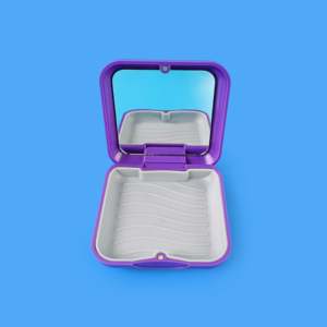 Contenitore Quadrato per Apparecchio Dentale, Scatola in Plastica per Allineatori, Custodia per Protesi Ortodontica - Product Image 4