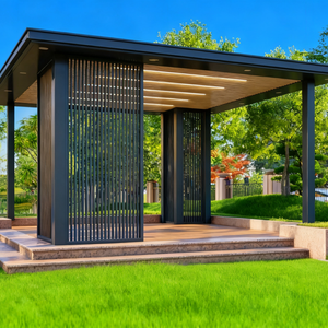 Pérgola <span class=keywords><strong>de</strong></span> Aluminio <span class=keywords><strong>para</strong></span> Exteriores Personalizable, Retráctil y Motorizada, Bioclimática con Accesorio LED Opcional - Product Image 3